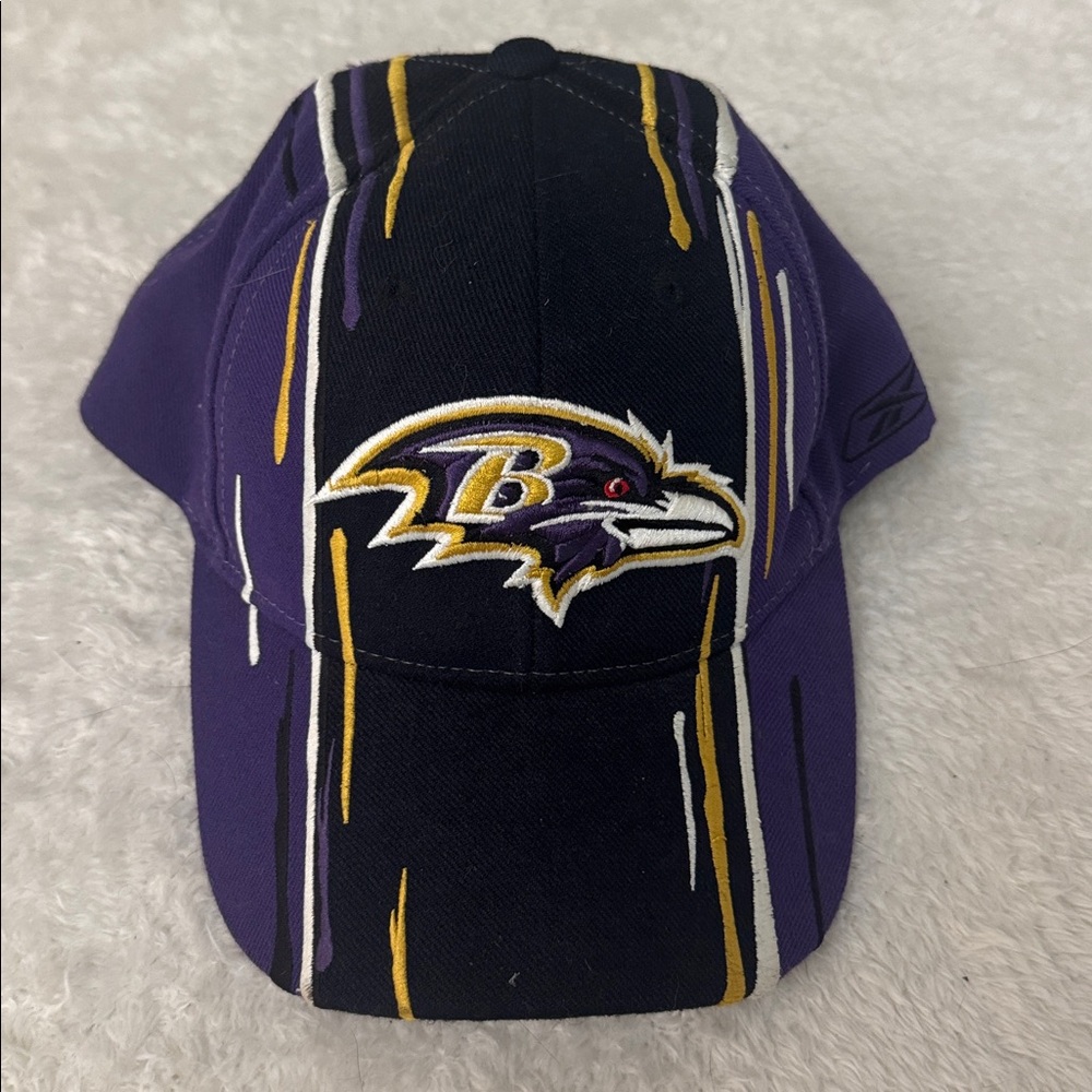 Baltimore Ravens Baseball Hat Cap NFL Football Six Panel Strapback Purple